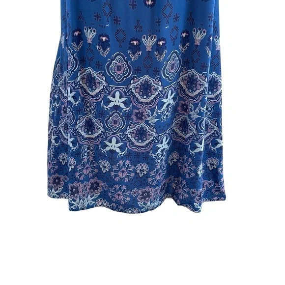 Ecote Urban Outfitters Gigi Blue and White Sleeveless T Back Mini Dress Size XS - Picture 9 of 15